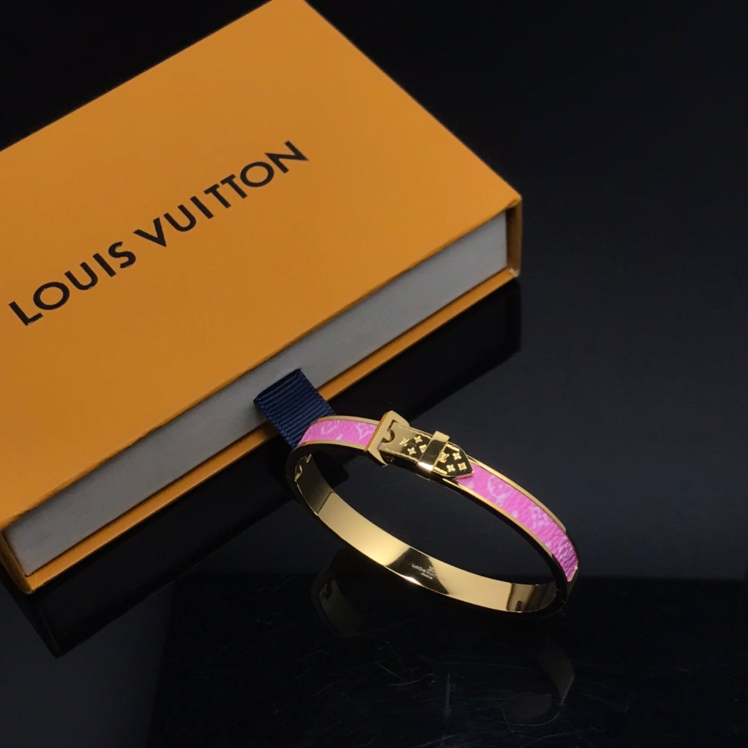 Pink gold bracelets