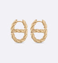 18K CD Navy Earrings