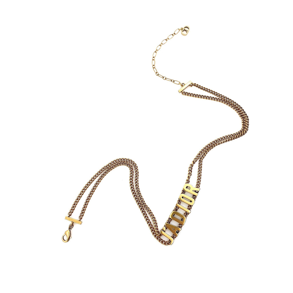 18K CD J'Adior Choker Chain Necklace