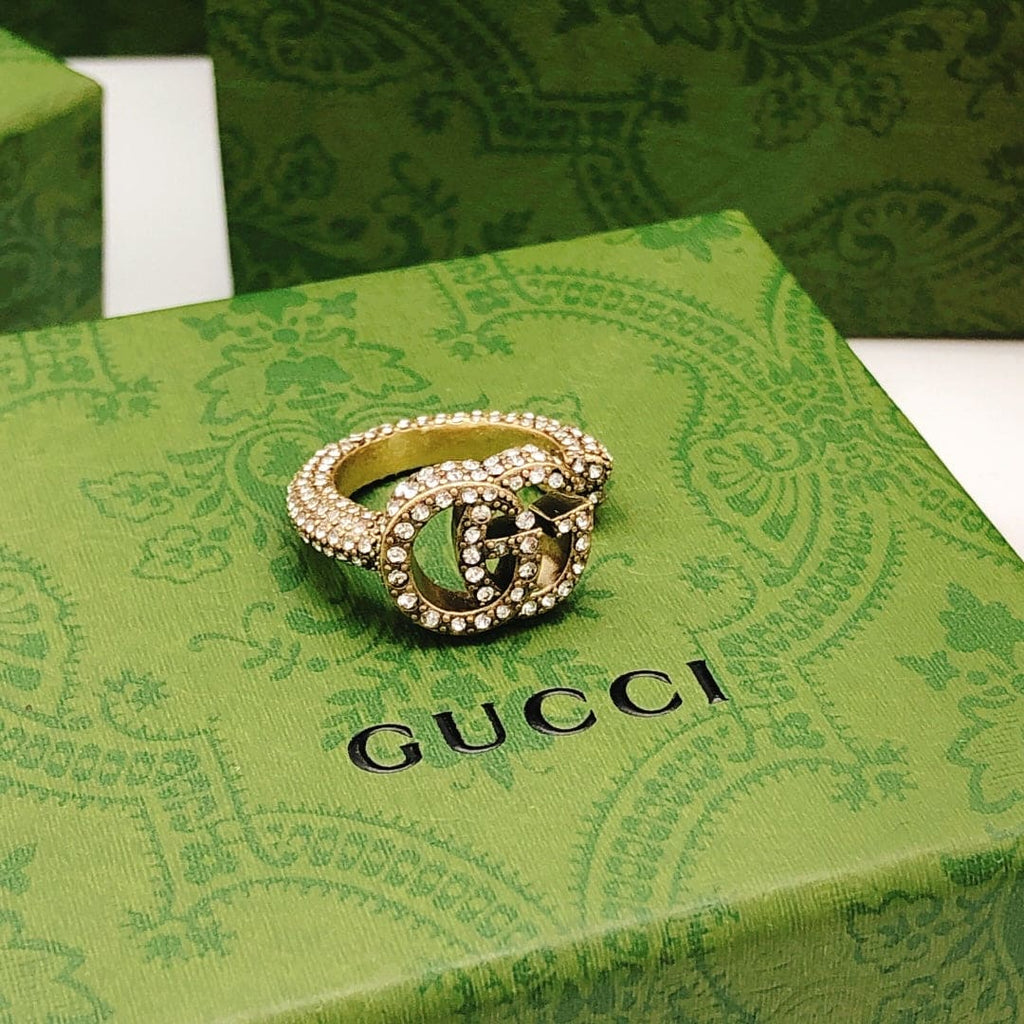 18K GG Crystal Ring