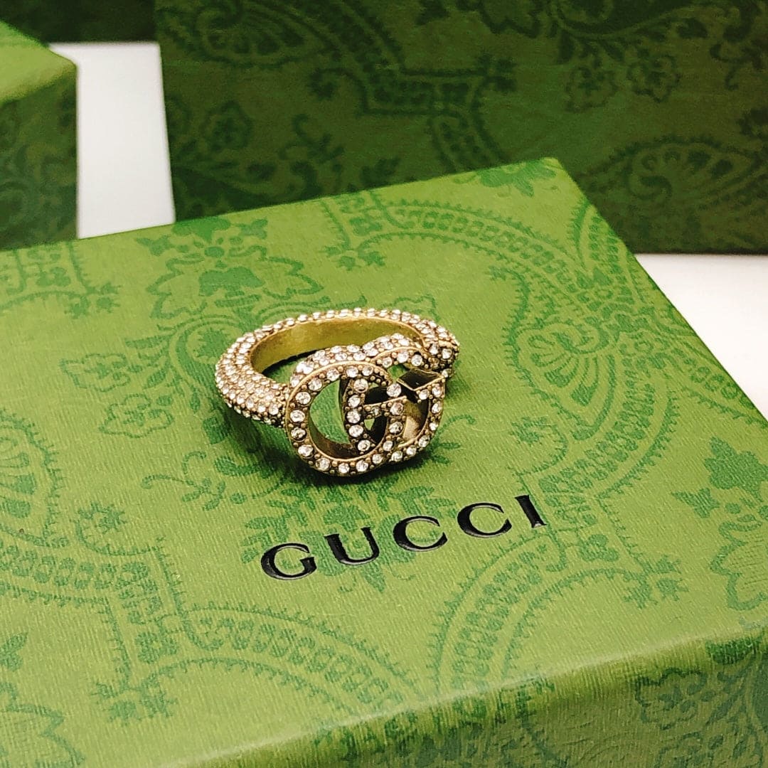 18K GG Crystal Ring