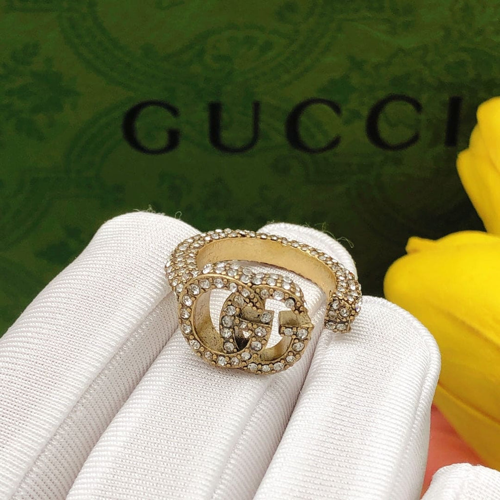 18K GG Crystal Ring