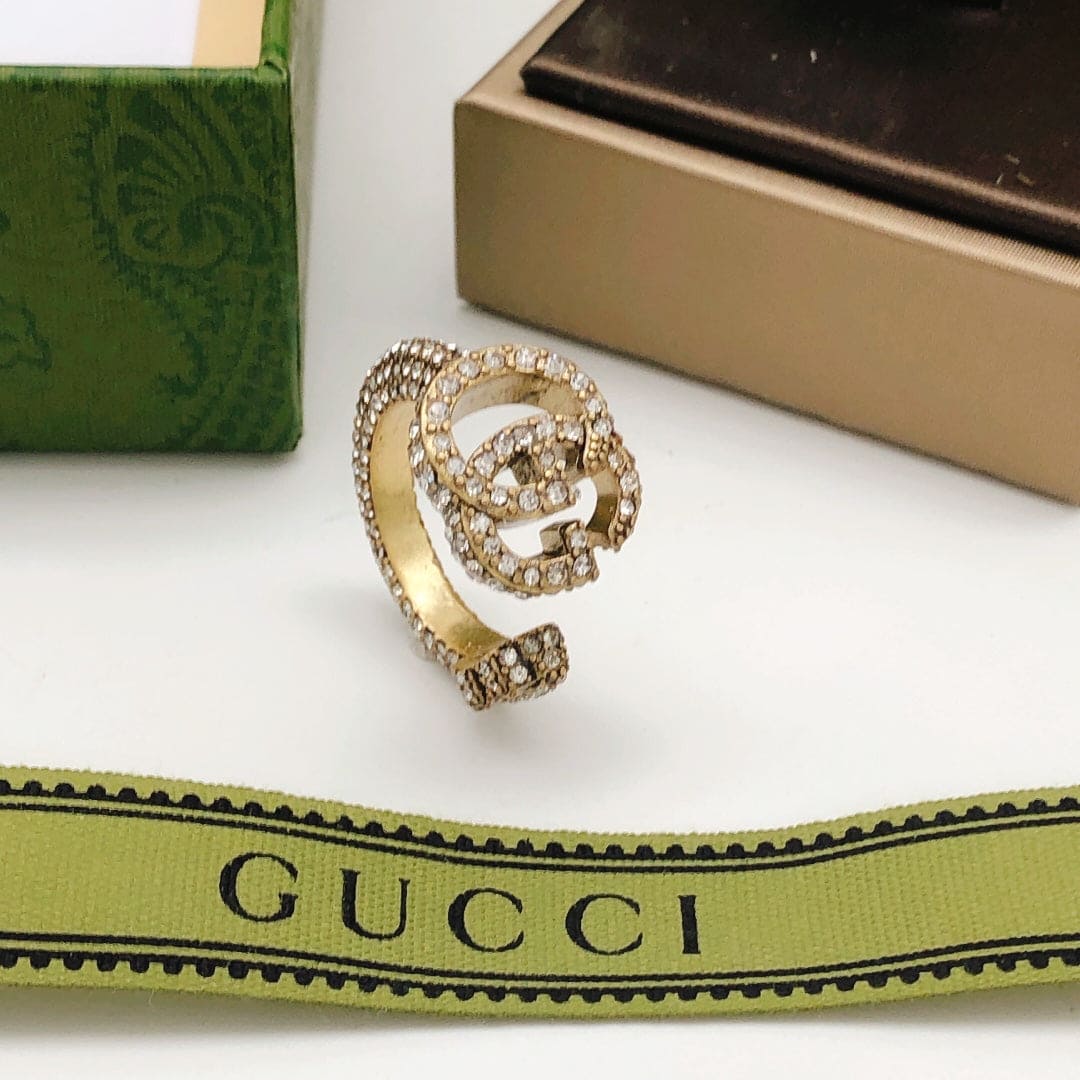 18K GG Crystal Ring