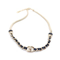 18K CC Rhinestone Necklace