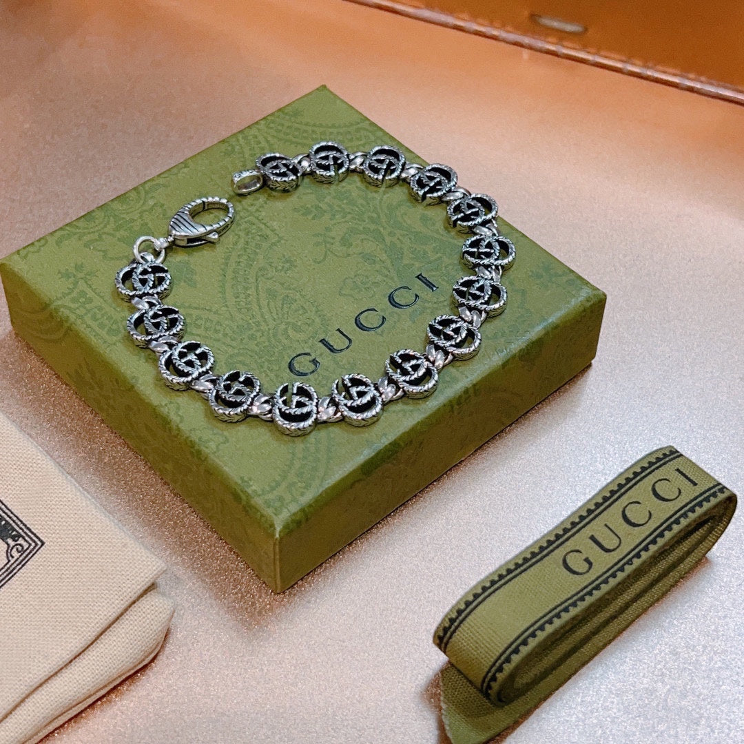 Double G Interlocking G Bracelet