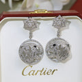 18k Panthère Head Earrings
