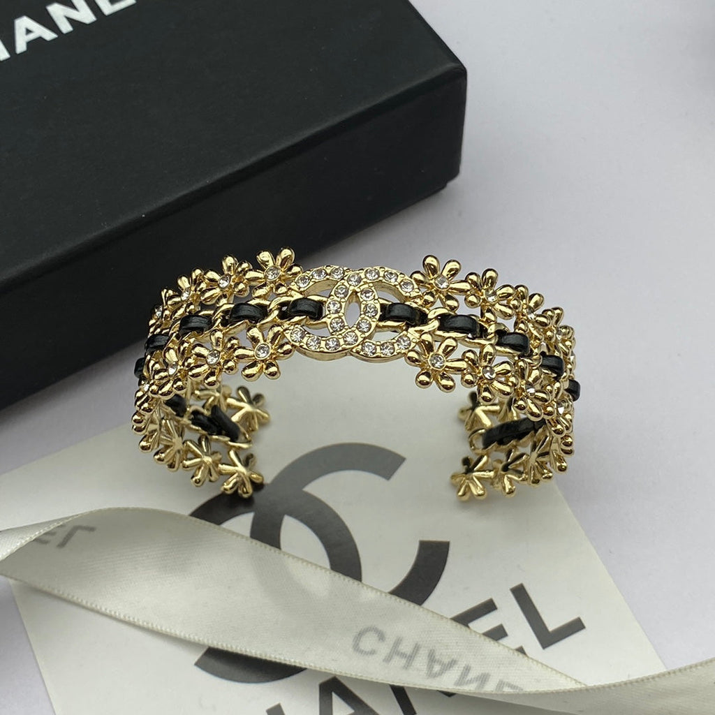 18K CC 2023 Black Cuff Bracelet