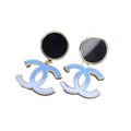 18K Classic Blue CC Dangle Earrings