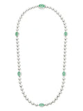 GG Interlocking G Green Necklace
