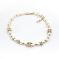 18K CC Pearl Diamonds Necklace