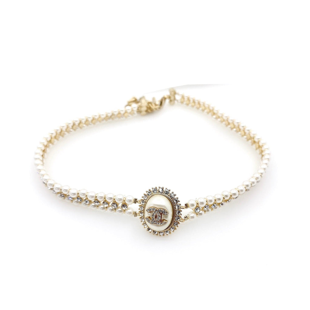 18K CC Pearl Necklace