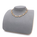 18K GG Interlocking G Red Flowers Necklace