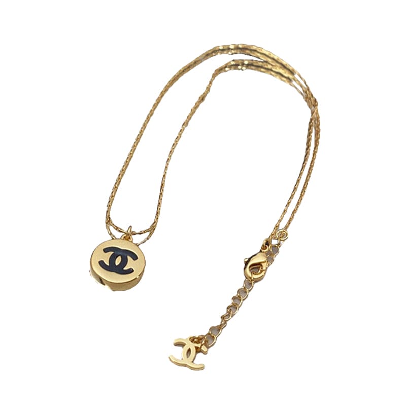 18K CC Pendant Necklace