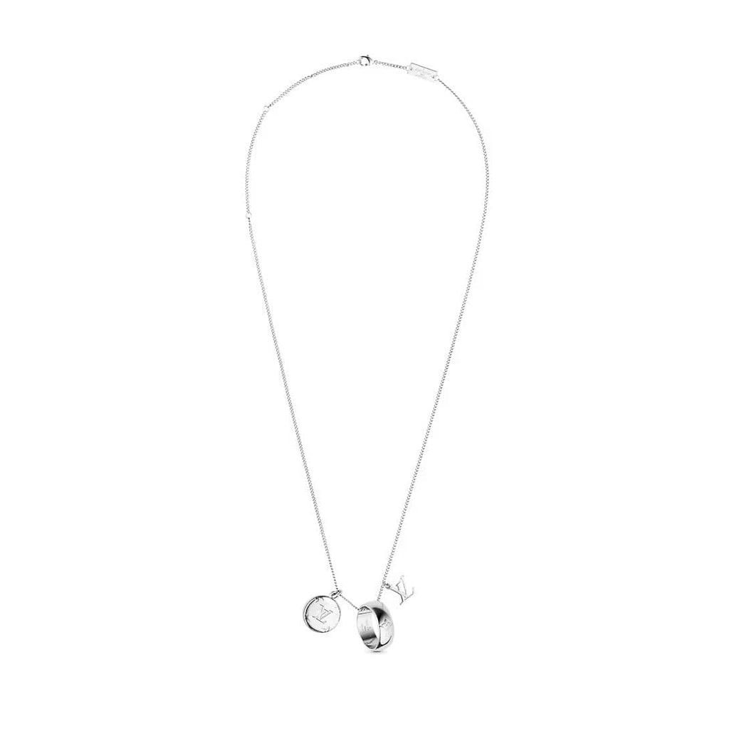 18K Louis Monogram Charms Necklace