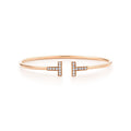 18K T Diamond Wire Bracelet
