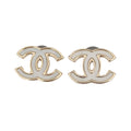 18K CC Black & White Earrings