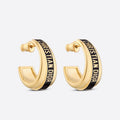 18K CD Code Earrings