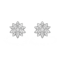 18K Lotus One Flowers Small Earrings