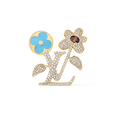 18K Louis Blooming Brooch