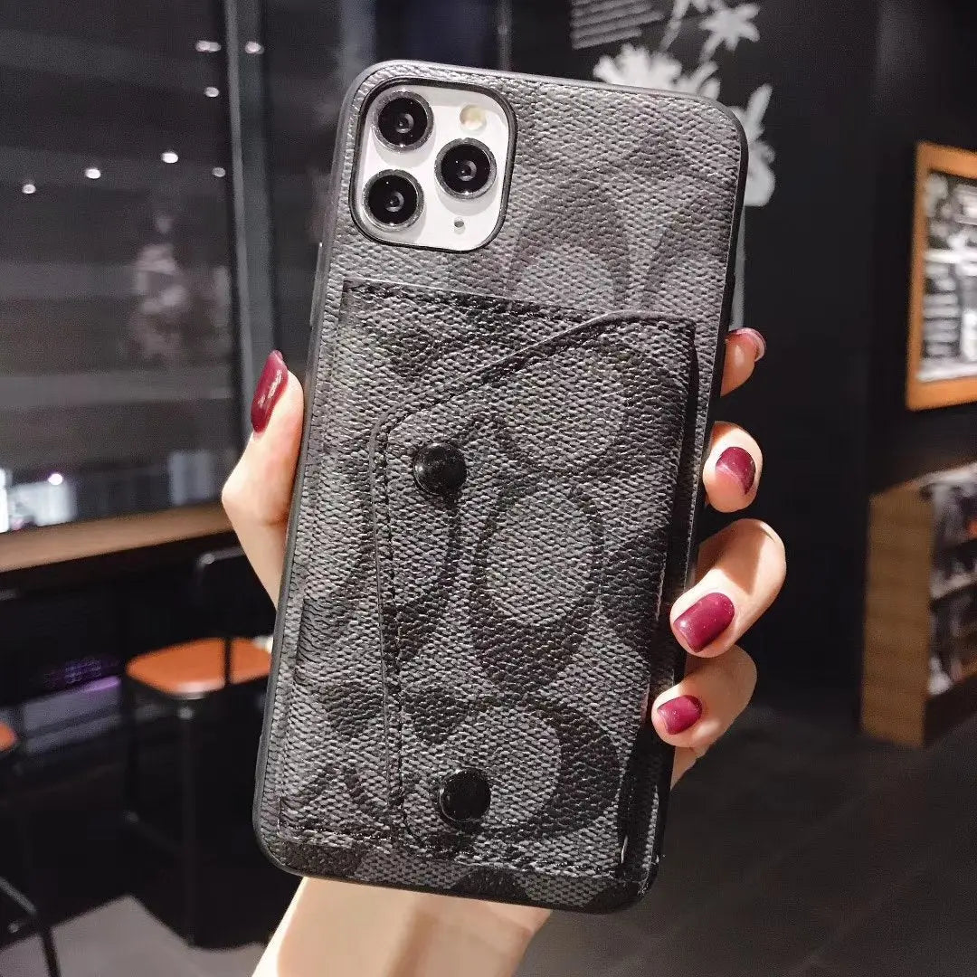 Coin purse leather phone case