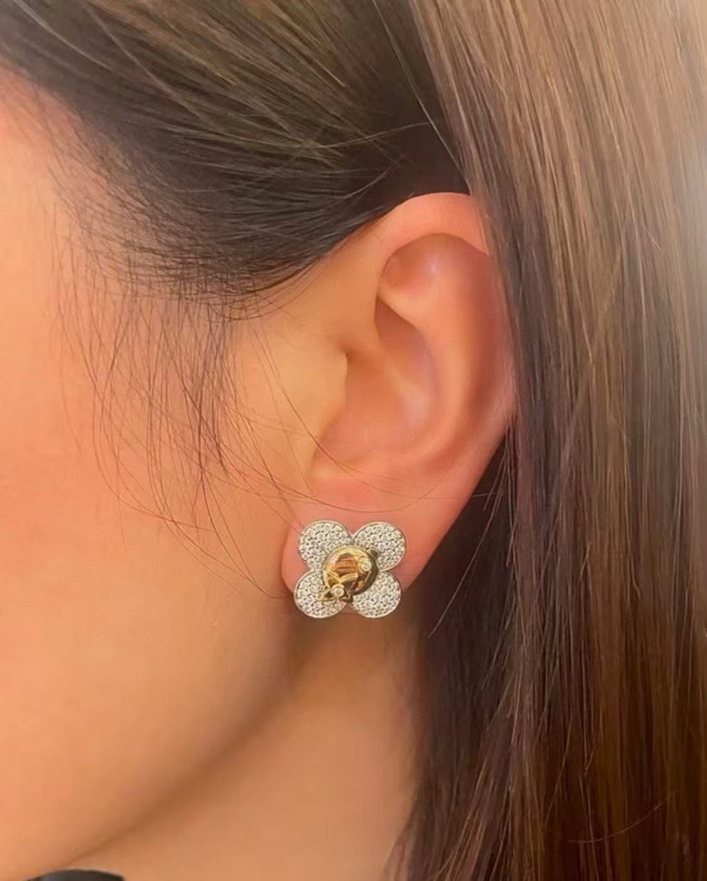 High-Quality Sunflower Stud Earrings