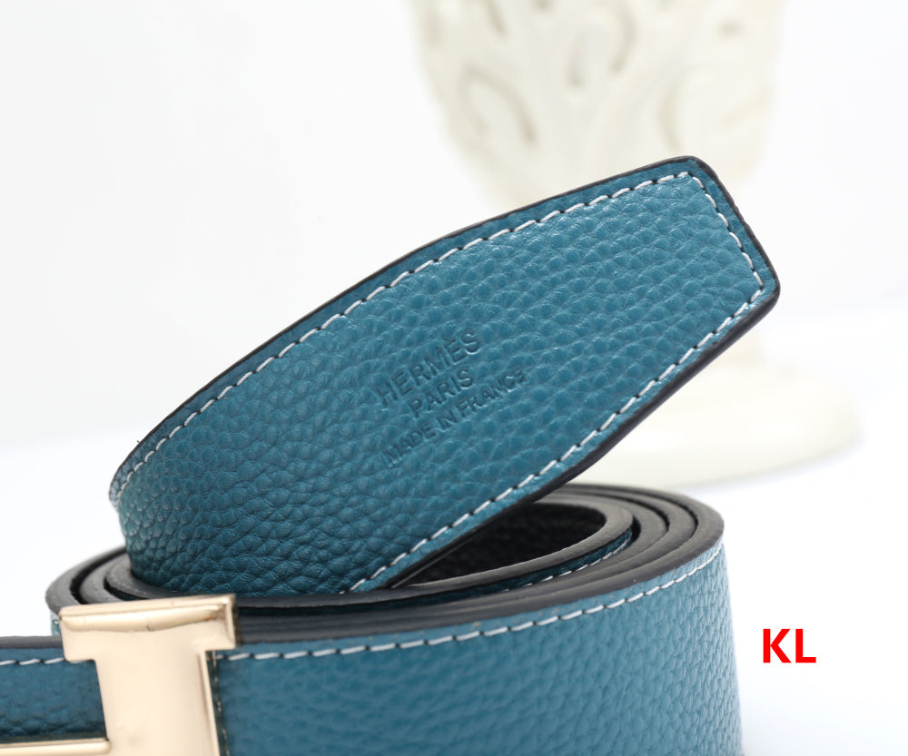 H Guillochee belt buckle