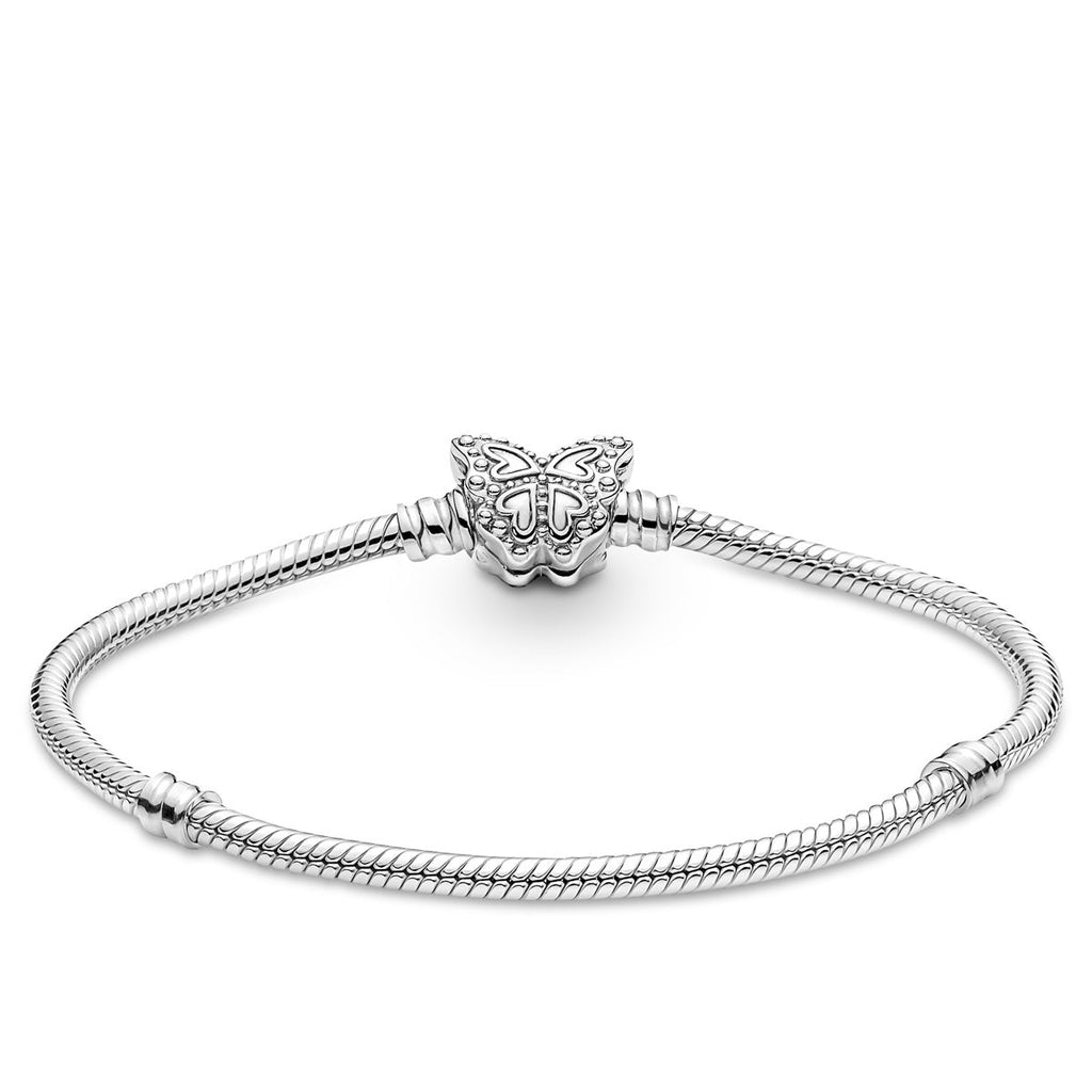 Pandora Butterfly Clasp Moments Snake Chain Bracelet