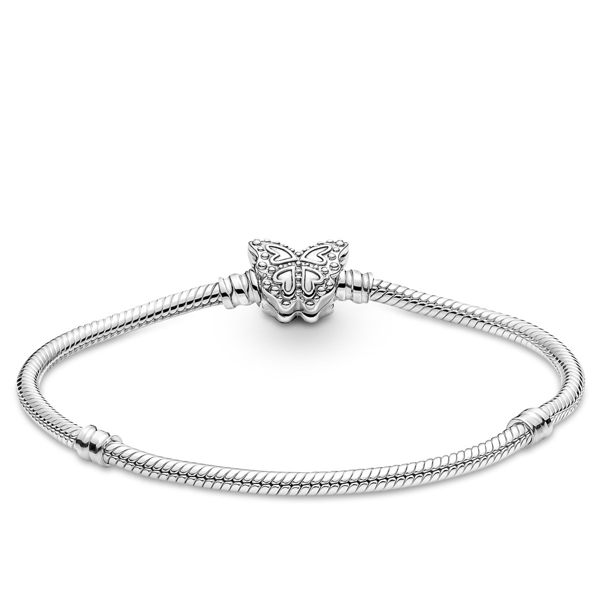 Pandora Butterfly Clasp Moments Snake Chain Bracelet