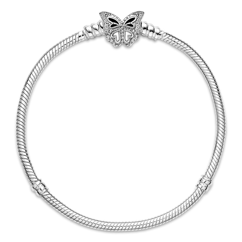 Pandora Butterfly Clasp Moments Snake Chain Bracelet