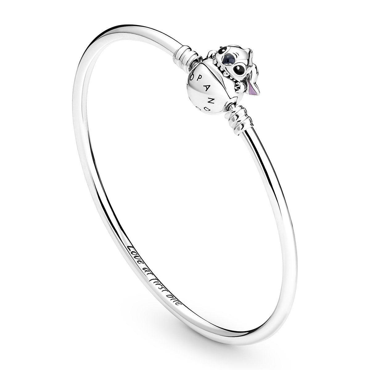 Pandora Disney Biting Stitch Clasp Moments Bangle