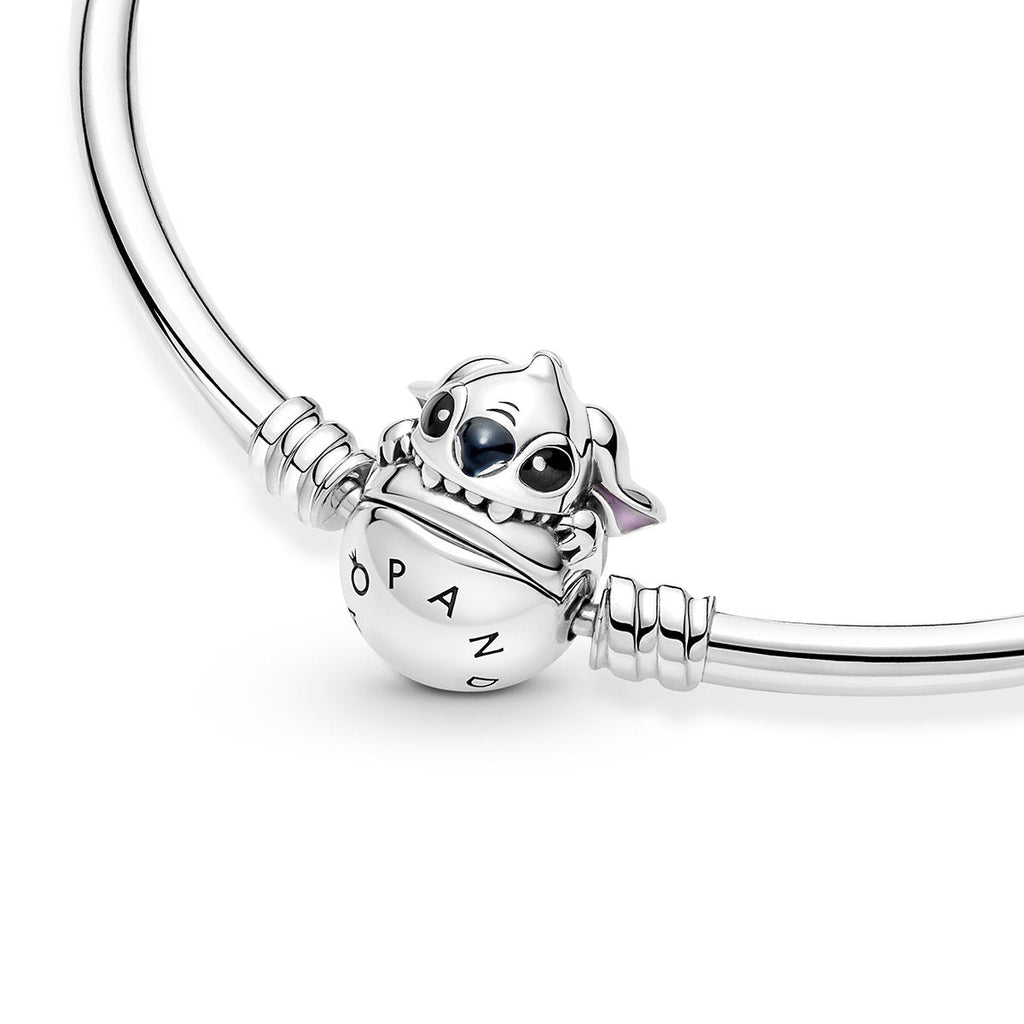 Pandora Disney Biting Stitch Clasp Moments Bangle