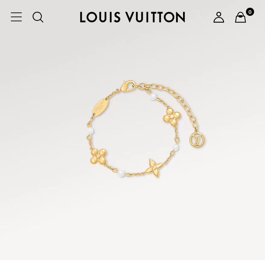 High-Quality Gold-Flower Pearl Bracelet