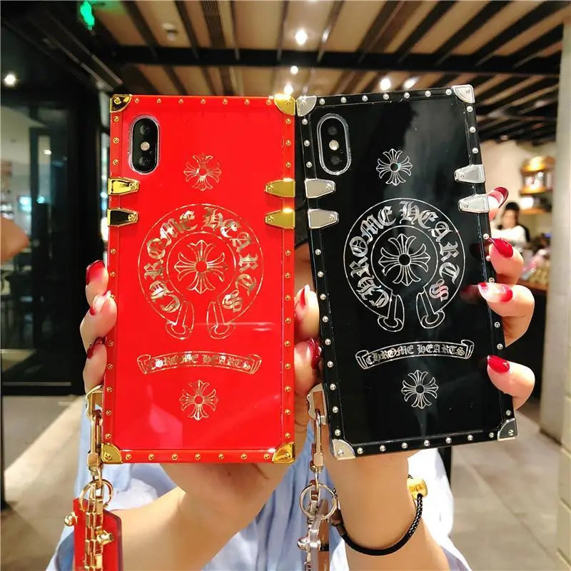 Luxury square phone case for iPhone