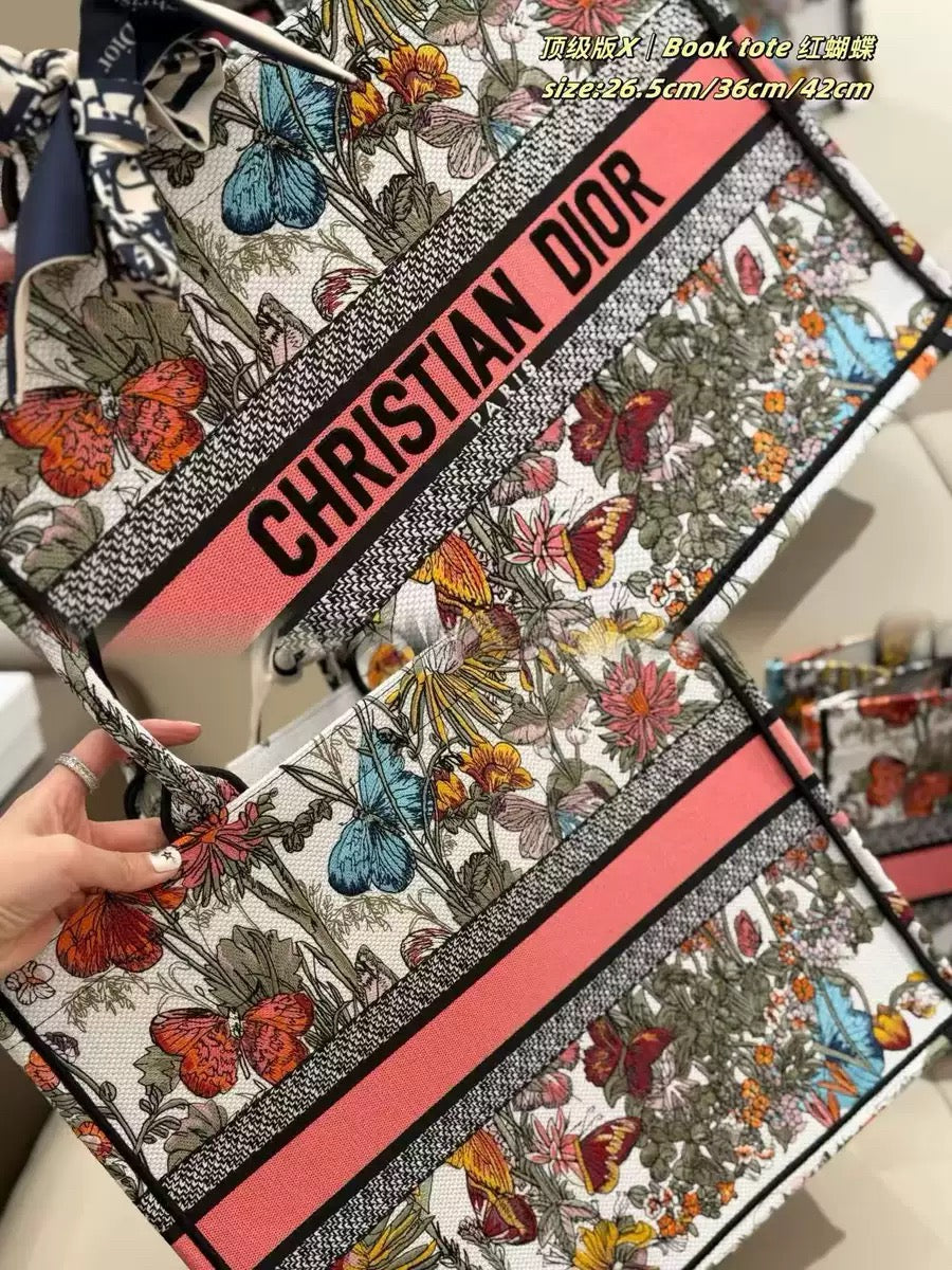 Dior Embroidered Butterfly Bag