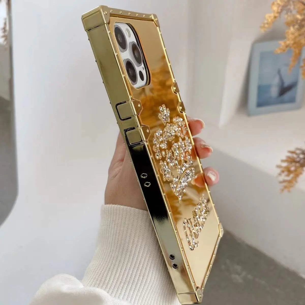 crown mirror phone case
