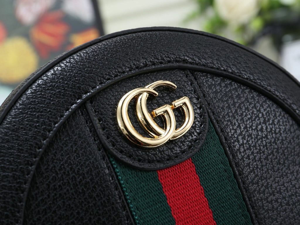 Ophidia mini round shoulder bag