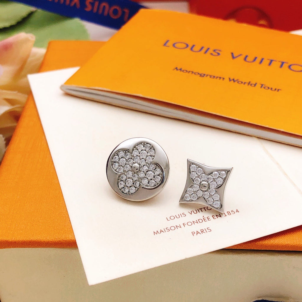 Style A/B Round & Rhombus Stud Earrings