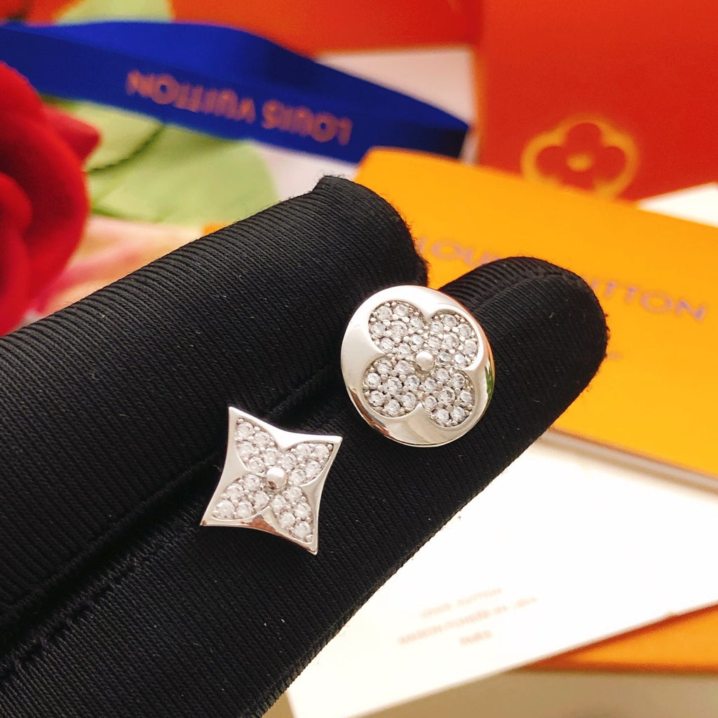 Style A/B Round & Rhombus Stud Earrings