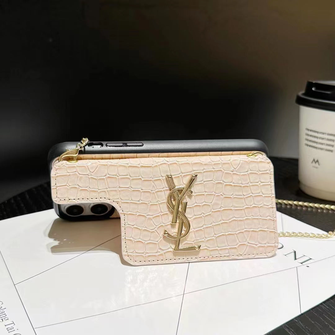 Luxury leather card case phone case for iphone