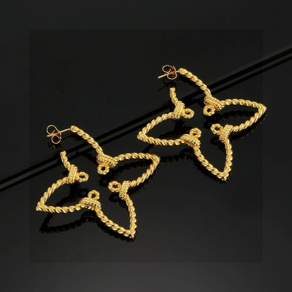 High-Quality Four-Leaf Clover Earrings