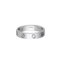 CARTIER LOVE RING - WHITE GOLD/DIAMANTE