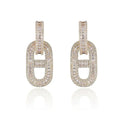 18K Diamonds H Earrings