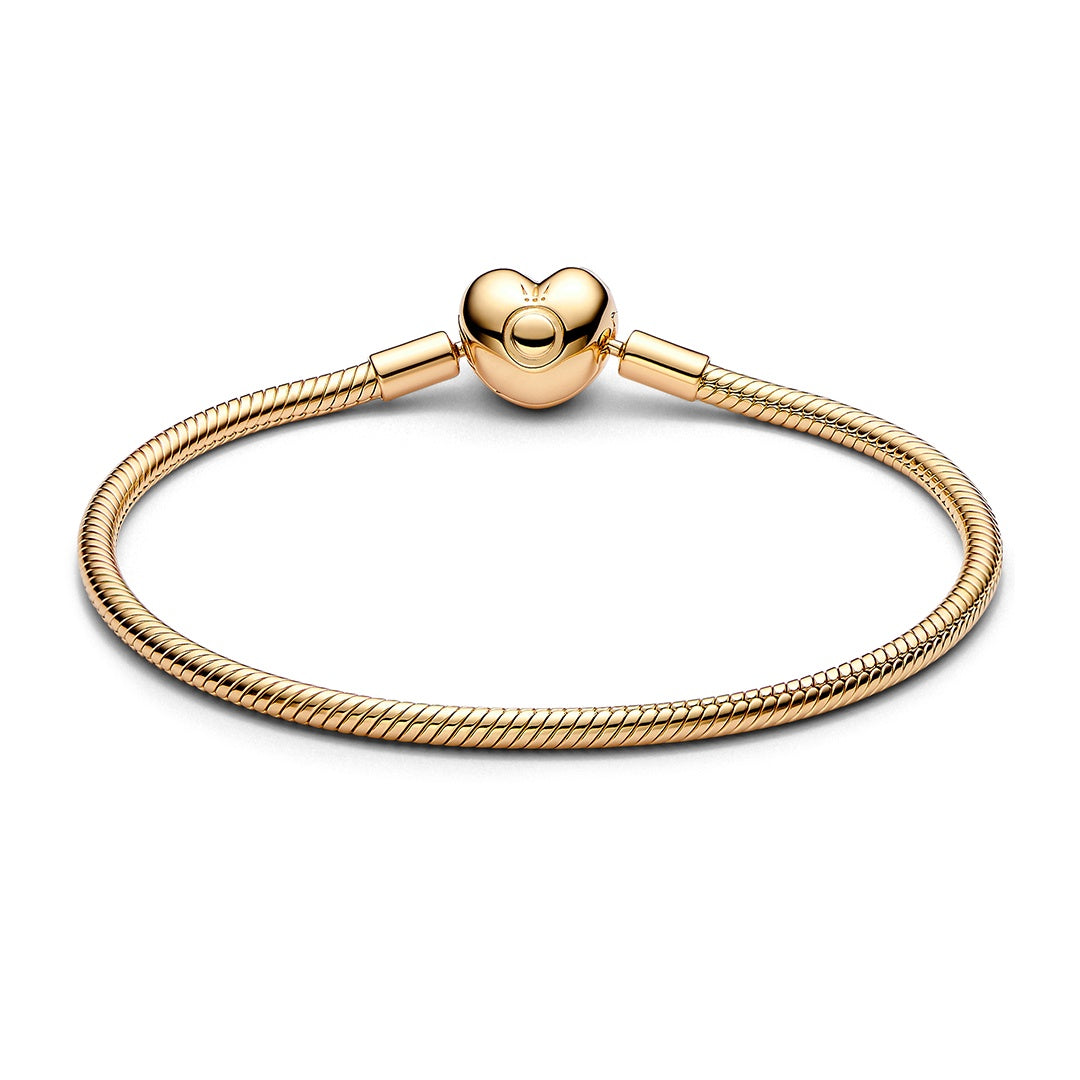 Pandora Moments Snake Chain Heart Clasp Bracelet