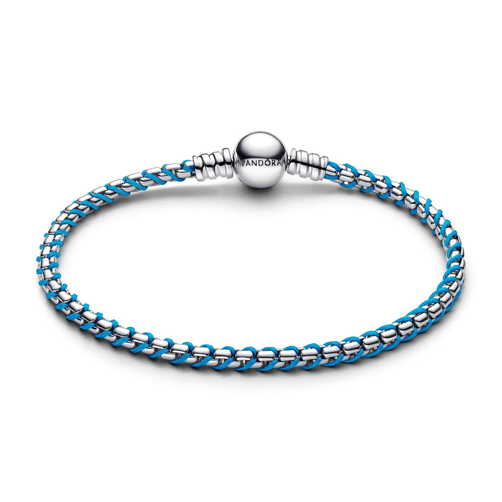 Pandora Blue Cord Box Chain Bracelet
