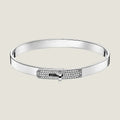 18K Kelly Small Model Diamond H Bracelet