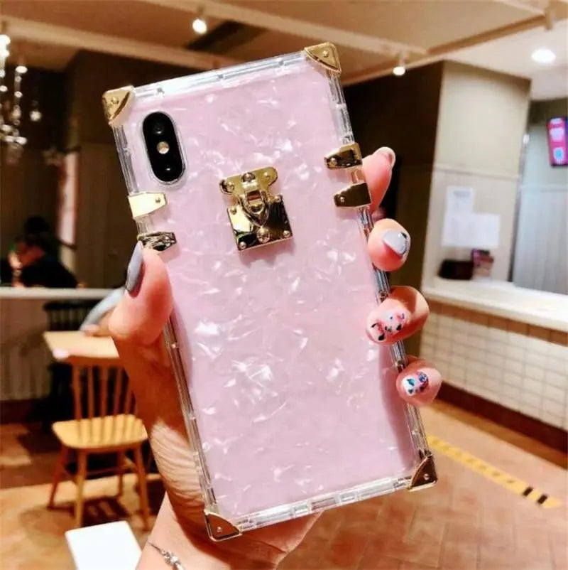 Luxury Square Clear TPU Case