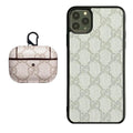 WHITE GG INSPIRED IPHONE & AIRPOD PRO CASE