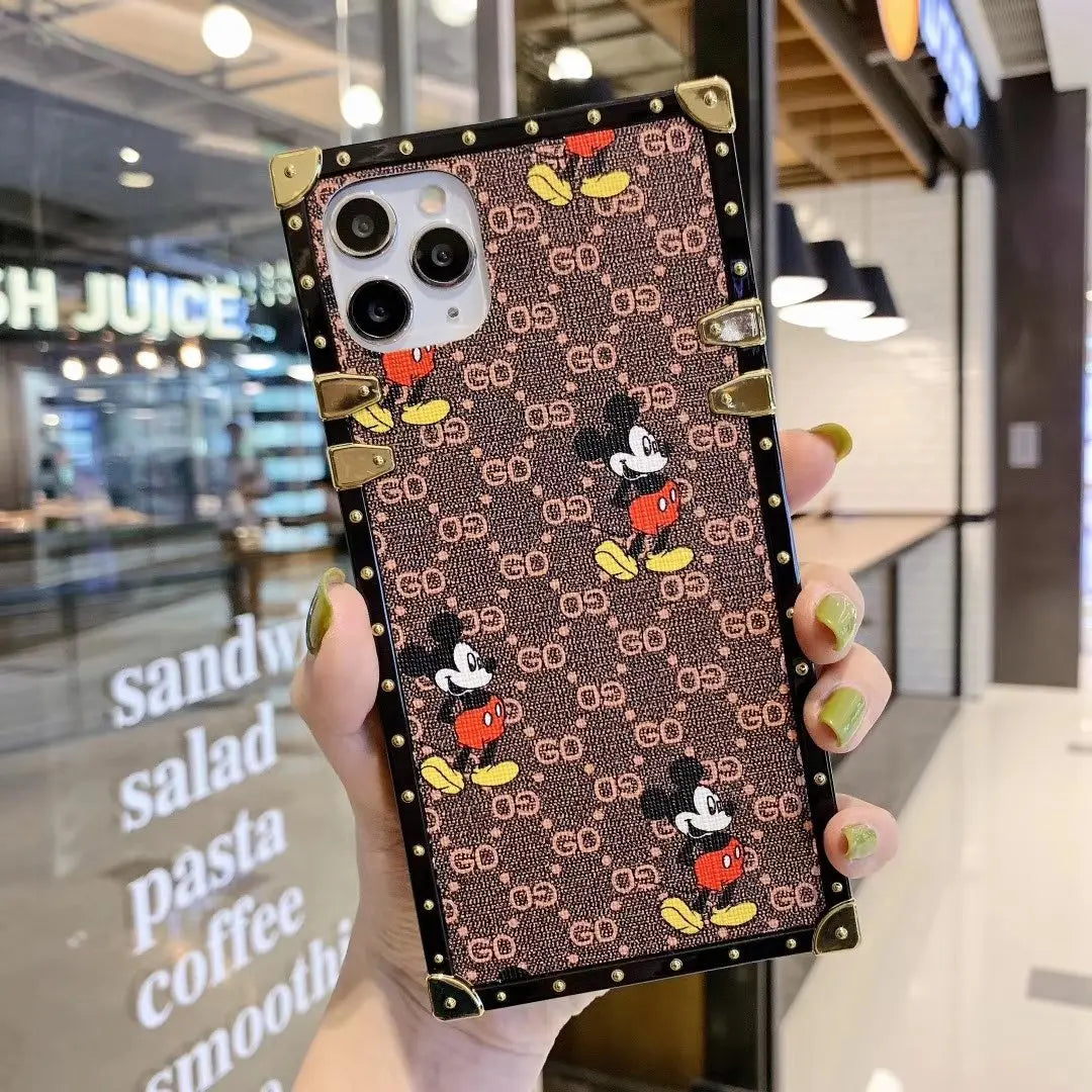 Fashion Mickey square phone case for iPhone