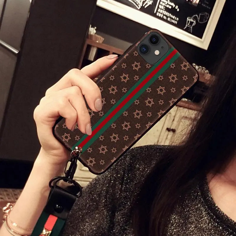 Tide Brand  Female Lanyard Phone Case