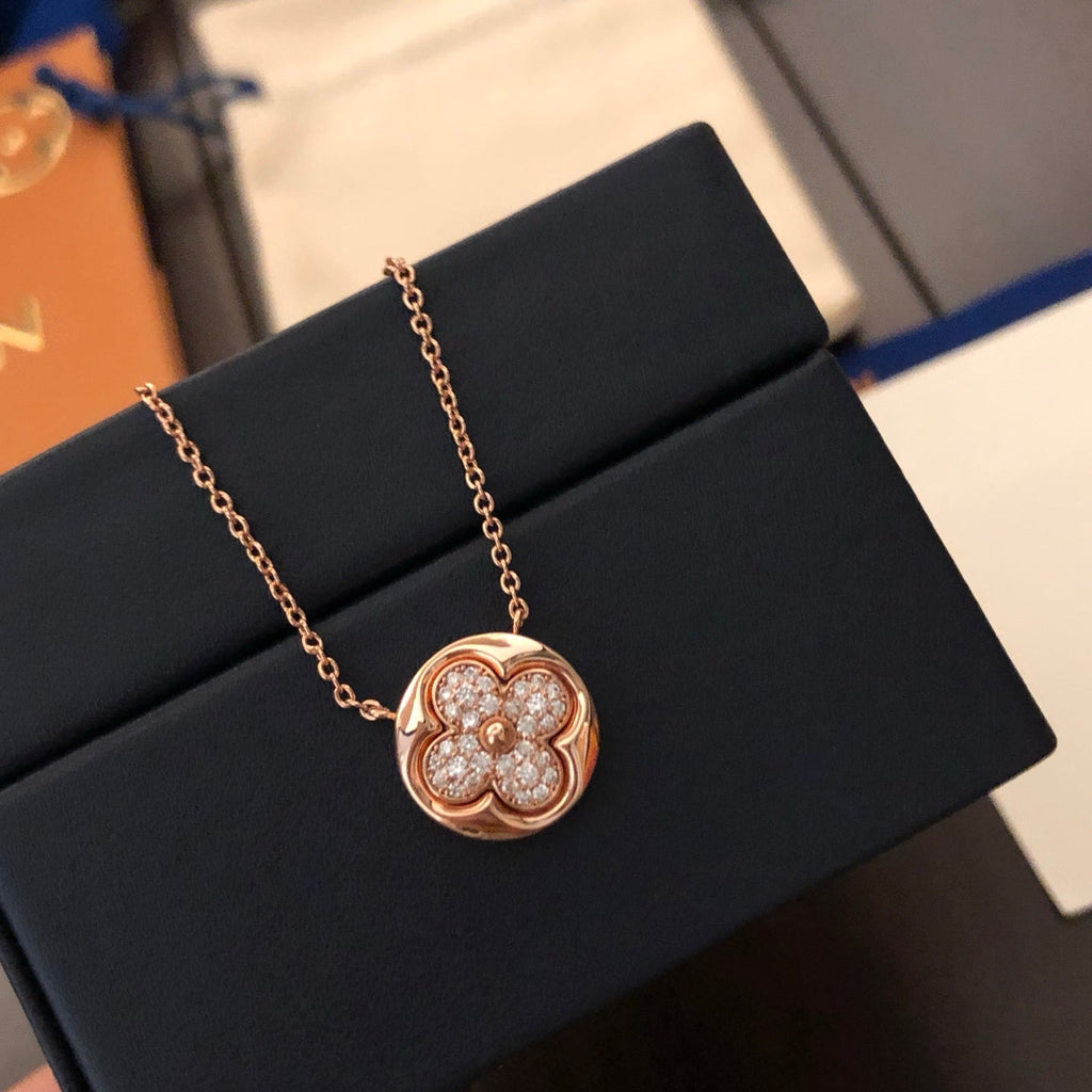 Full-Diamond Four-Leaf Clover Necklace